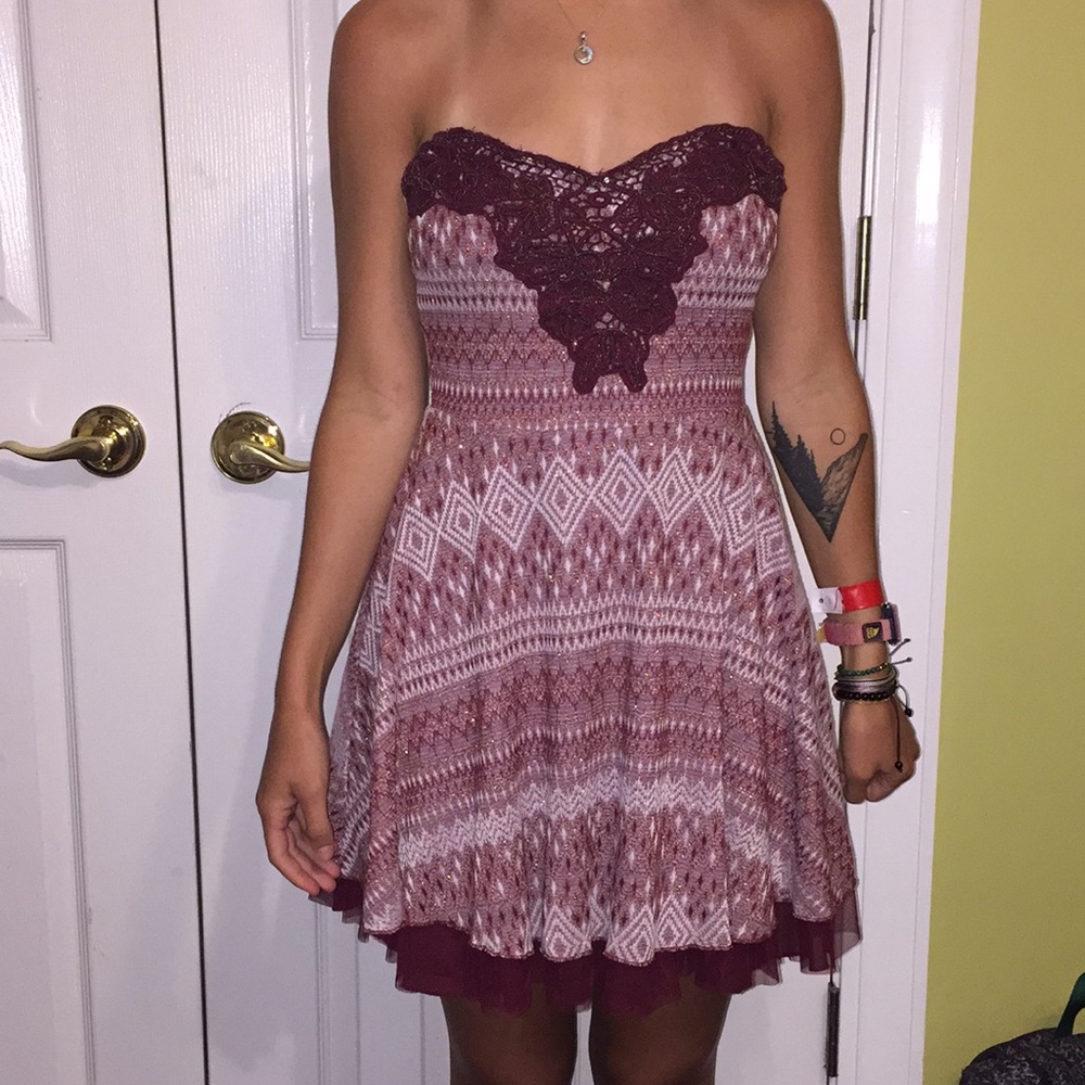 Free people garnet/ red dress